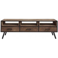 Тумба підставка для TV у стилі Loft NS-2161 630x1200x350 мм Черный