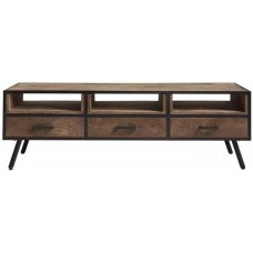 Тумба підставка для TV у стилі Loft NS-2161 630x1200x350 мм Черный