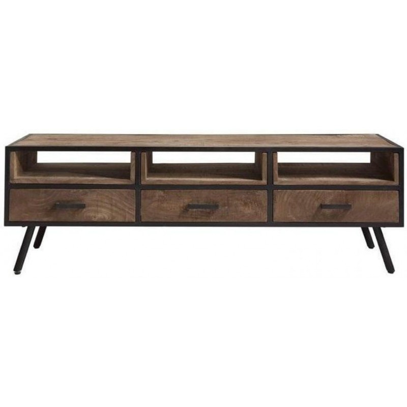 Тумба підставка для TV у стилі Loft NS-2161 630x1200x350 мм Черный