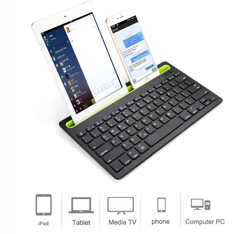 Бездротова двоконтактна клавіатура Bluetooth Sandy Gforse Multi-Device Keyboard BK 230 Black