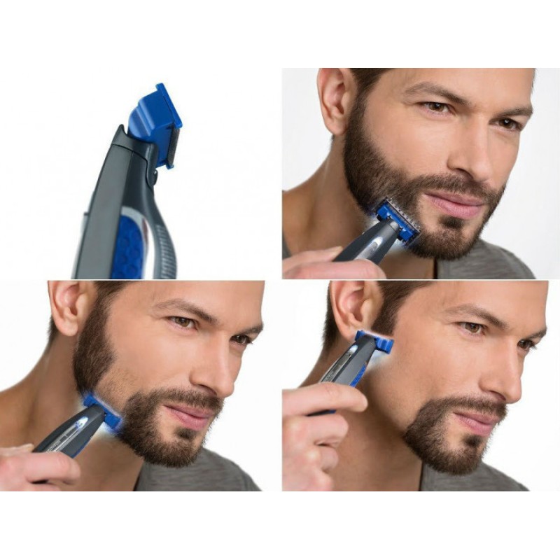 Чоловіча електробритва з тримером MicroTouch Solo Black-Blue (3sm_912884390)