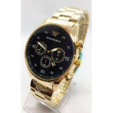 Наручний годинник чоловічий No Brand Emporio Armani Золотистий (IBW680YB)