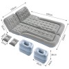 Надувний матрац No Brand Lesko BP-001 180x135 см Gray (7664-35464)