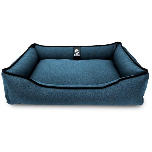 Лежак ліжко для собак та котів EGO Bosyak Рогожка M 75x65 Синій (спальне місце для собак та котів) Лежак ліжко для собак та котів EGO Bosyak Рогожка M 75x65 Синій (спальне місце для собак та котів)