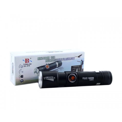 Ліхтарик ручний на акумуляторі Bailong BL-616-T6 USB заряджання (1756375751)