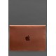 Шкіряний чохол-конверт на магнітах для MacBook 15 дюйм Світло-коричневий Crazy Horse BlankNote