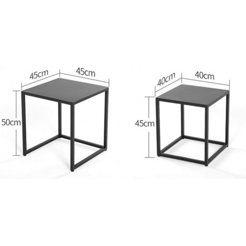 Комплект журнальних столиків GoodsMetall у стилі Лофт 500х450х450 ЖС139 Комплект журнальних столиків GoodsMetall у стилі Лофт 500х450х450 ЖС139