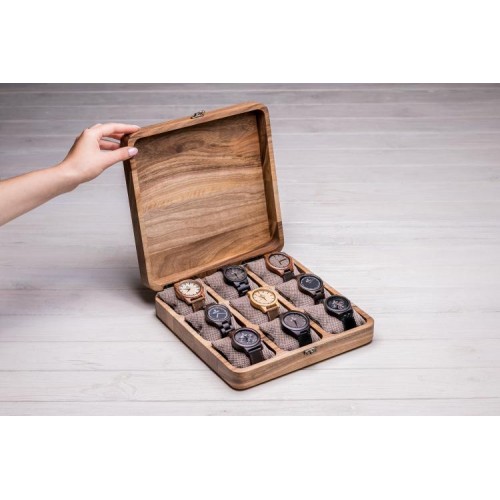 Органайзер для зберігання годинників ecoWalnut 7х26.5х26.5 см Органайзер для зберігання годинників ecoWalnut 7х26.5х26.5 см