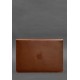 Шкіряний чохол-конверт на магнітах для MacBook 14 Світло-коричневий BlankNote