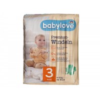 Дитячі одноразові підгузники Babylove Premium 3 midi 4-9 кг 46 шт