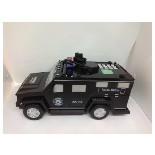 Сейф машинка Creative toys з кодовим замком та відбитком 30х15х14 см Чорний Hummer
