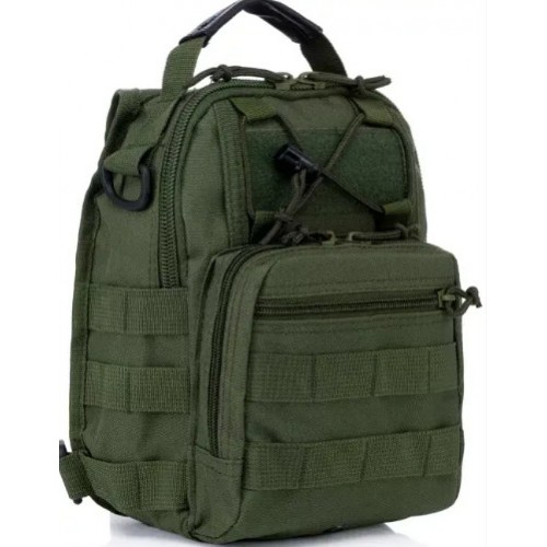 Сумка тактична No Brand 27x20x15 см Зелений (1713885921) Сумка тактична No Brand 27x20x15 см Зелений (1713885921)