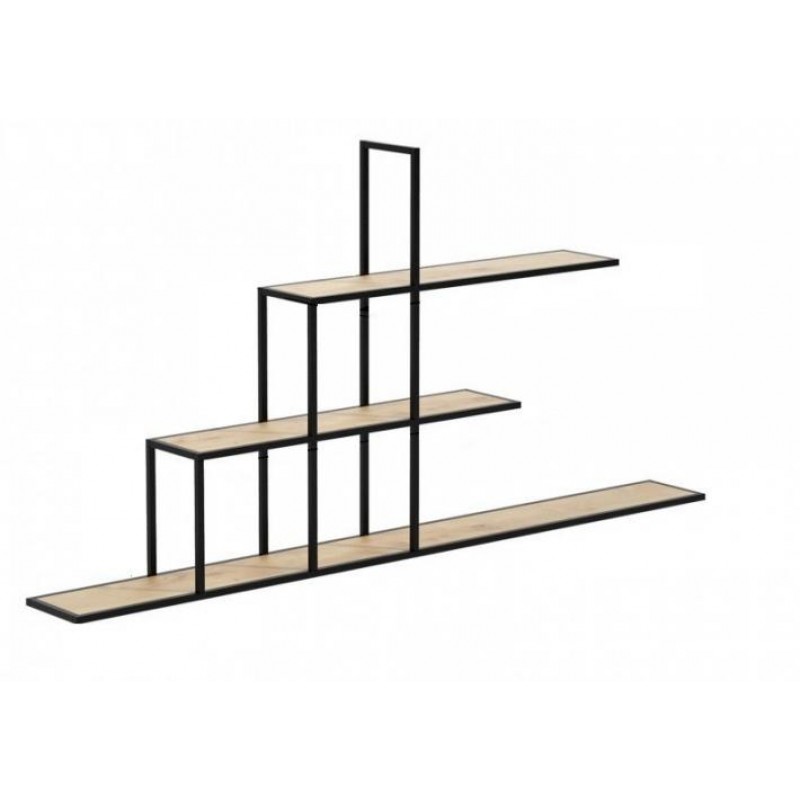 Навісна - настінна полиця у стилі Loft NS-1044 930x1800x280 мм Черный