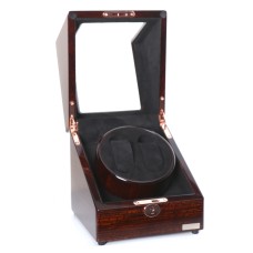 Скринька Salvadore для підзавода 2 годинників 1051/GB/F5 18х18х19 см Коричнево-чорний