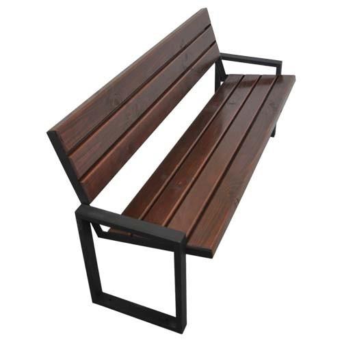 Крамниця садова зі спинкою GoodsMetall в стилі ЛОФТ 1500х450х450мм ЛС81