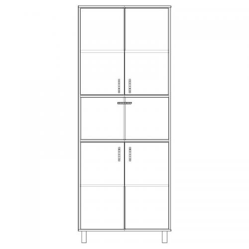 Шафа-Пенал Тиса Мебель ШС-831 Дуб сонома 205x35x80 см Шафа-Пенал Тиса Мебель ШС-831 Дуб сонома 205x35x80 см