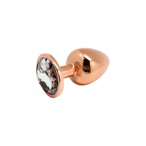 Металева анальна пробка Wooomy Tralalo Rose Gold Metal Plug Size M, діаметр 3,4 см, довжина 8 см в інтернет супермаркеті PbayMarket!