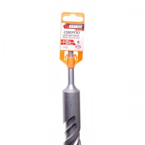 Свердло для бетону GRANITE SDS-PLUS S4 32х800 мм 0-32-800 Свердло для бетону GRANITE SDS-PLUS S4 32х800 мм 0-32-800