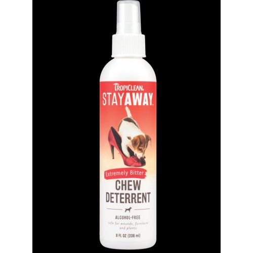 Спрей Tropiclean Stay Away Chew Deterrent проти розгризання для собак котів гризунів та птахів 236 мл 861107 Спрей Tropiclean Stay Away Chew Deterrent проти розгризання для собак котів гризунів та птахів 236 мл 861107