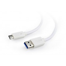 Кабель Cablexpert USB3.0 - USB Type-C 0.1 м Білий (CCP-USB3-AMCM-W-0.1M)