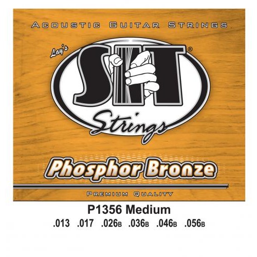 Струни для акустичної гітари 6 шт SIT P1356 Medium Phosphor Bronze Acoustic Guitar Strings 13/56 Струни для акустичної гітари 6 шт SIT P1356 Medium Phosphor Bronze Acoustic Guitar Strings 13/56