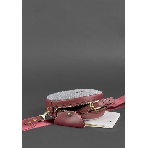 Кругла сумка BlankNote Сірий (BN-BAG-23-felt-vin) Кругла сумка BlankNote Сірий (BN-BAG-23-felt-vin)