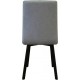 Стілець Max's furniture Брайтон 01 Чорний/Світло-сірий