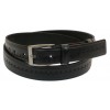 Шкіряний ремінь Skipper 110-130 x 3.5 см Чорний (1048-35)