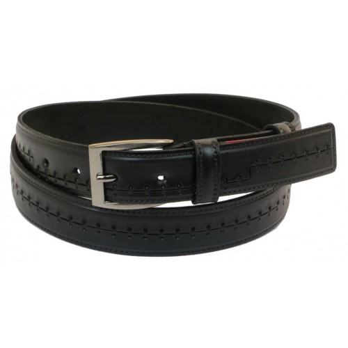 Шкіряний ремінь Skipper 110-130 x 3.5 см Чорний (1048-35) Шкіряний ремінь Skipper 110-130 x 3.5 см Чорний (1048-35)