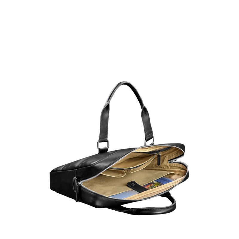 Шкіряна сумка для ноутбука та документів BlankNote Чорна (BN-BAG-37-g)