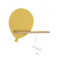 Настінний світильник Candellux Baloon 31x26 см Коричнево-золотистий (21-85108)