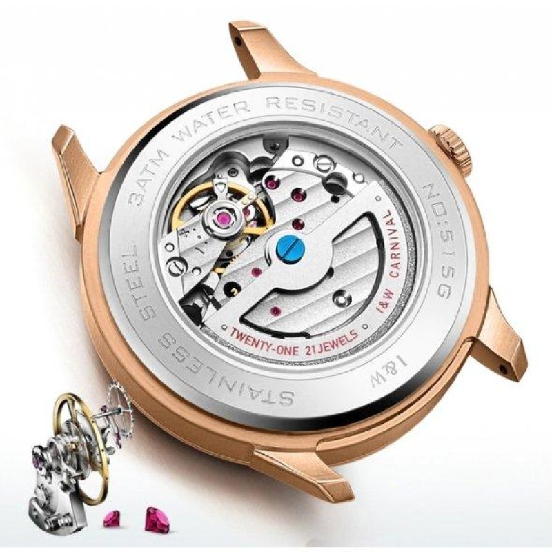 Годинник наручний чоловічий Carnival Atlantis Black