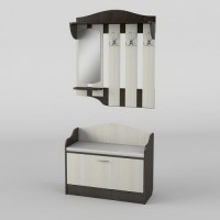 Передпокій Тиса Мебель-1 Венге Молочний 204.5x35x90 см Передпокій Тиса Мебель-1 Венге Молочний 204.5x35x90 см