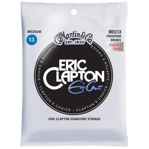 Струни для акустичної гітари 6 шт Martin MEC13 Clapton's Choice Phosphor Bronze Medium 13/56 Струни для акустичної гітари 6 шт Martin MEC13 Clapton's Choice Phosphor Bronze Medium 13/56