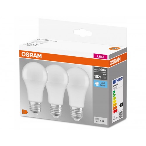 Лампочки Osram LED E27 13 Вт 4000К 3 штуки