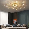 Світлодіодна люстра No Brand Сапфір 8810-А Золотистий 2289394046