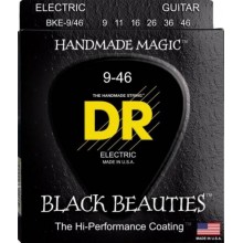 Струни для електрогітари DR BKE-9/46 Black Beauties Light Heavy K3 Coated Electric Guitar Strings 9/46