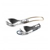 Ложка-вилка GSI Outdoors Glacier Folding Spork 9.9 см Сталевий (1099-61100)