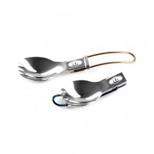 Ложка-вилка GSI Outdoors Glacier Folding Spork 9.9 см Сталевий (1099-61100)