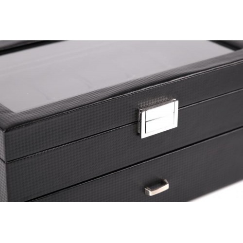 Скринька для зберігання годинників Craft 24PU.CARB.BL Чорний (24PU.CARB.BL) Скринька для зберігання годинників Craft 24PU.CARB.BL Чорний (24PU.CARB.BL)