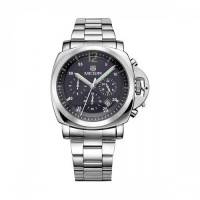 Годинник Megir Silver Black Silver MG3006 SS (MS3006G-1)