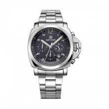 Годинник Megir Silver Black Silver MG3006 SS (MS3006G-1)