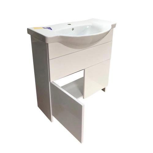 Тумба Mikola-M пластикова 2.0 з верхнім ящиком та умивальником 80 см Тумба Mikola-M пластикова 2.0 з верхнім ящиком та умивальником 80 см