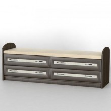 Комод приліжковий Тиса Мебель КП-107 Венге Дуб молочний 55x41x140 см