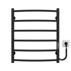 Рушникосушарка електрична Класік П6 500х600 Deffi Чорний JD03 (C.DK.60.50.6.E.B.R.1)