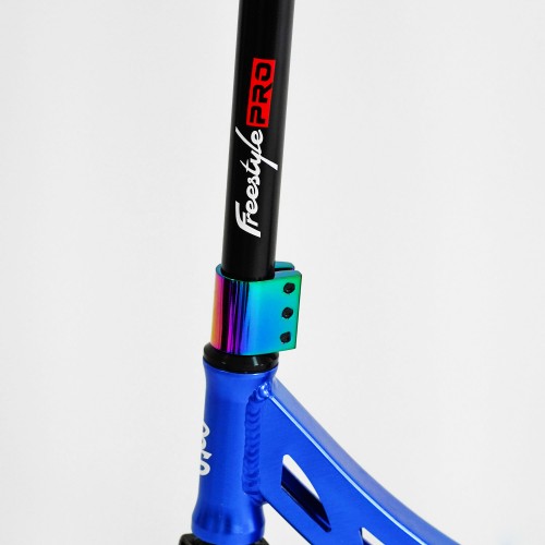 Самокат трюковий Best Scooter Freestyle Pro HIC-система пеги алюмінієвий диск та дека колеса PU Blue (115641)