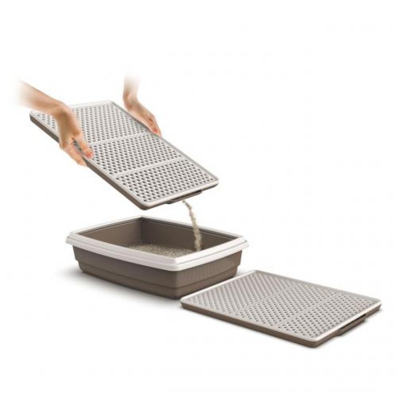 Коврик под туалет пластиковый с поддоном GeorPlast 