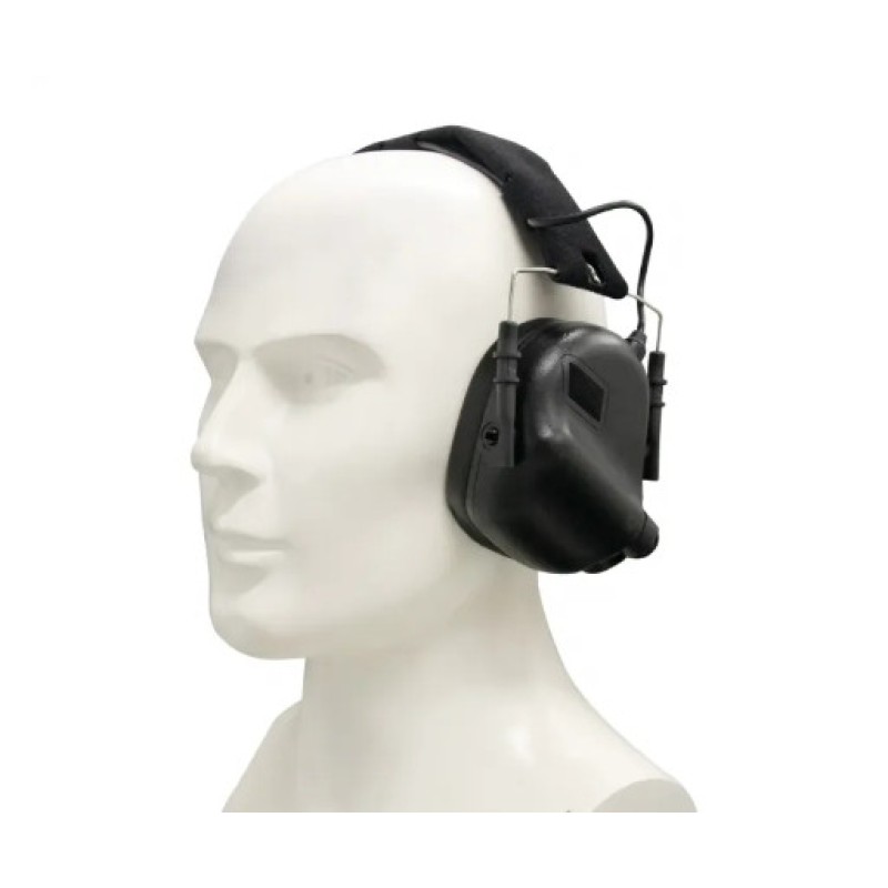 Тактичні активні навушники Earmor М31 + кріплення на шолом OPS Core чебурашка Чорний