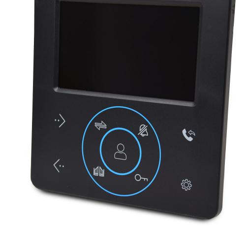 Комплект відеодомофона і відеопанель BCOM BD-480 Black Kit