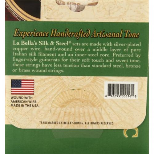Струни для акустичної гітари La Bella 710L Silk and Steel Acoustic Guitar Strings Light 11/51 Струни для акустичної гітари La Bella 710L Silk and Steel Acoustic Guitar Strings Light 11/51